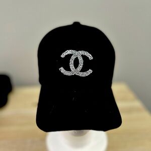 Custom CC rhinestone hat!!
